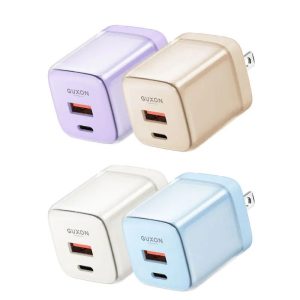 GUXON Q CHARGE 30W 氮化鎵雙孔快充頭|迷你摺疊設計 全球通用電壓